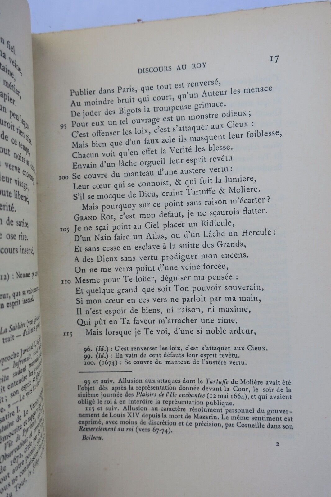 BOILEAUDESPREAUX. Satires. Edition critique avec introduction