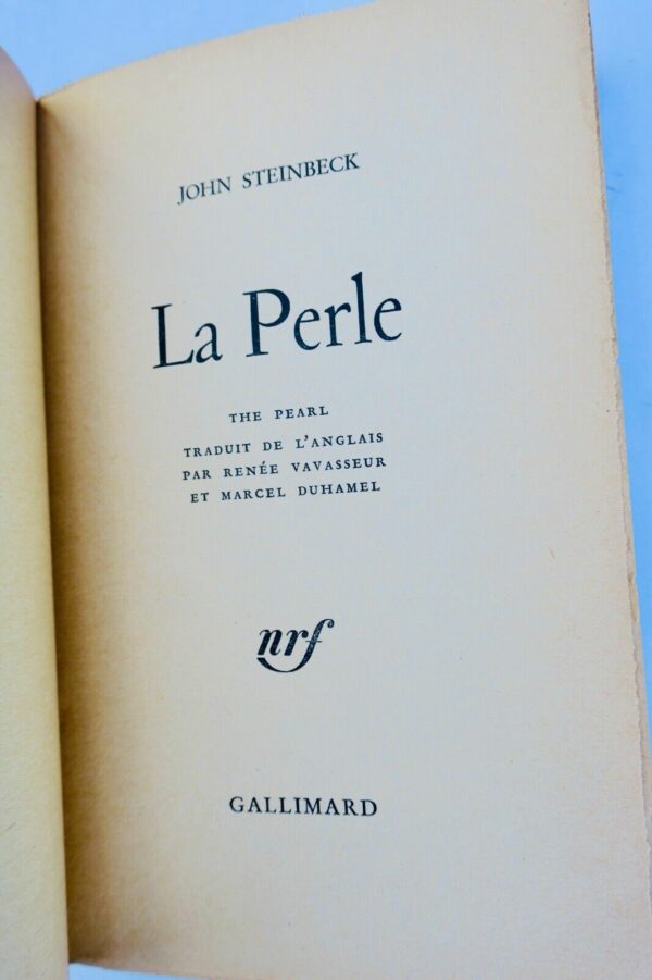 STEINBECK JOHN LA PERLE 1950 Les Livres Anciens